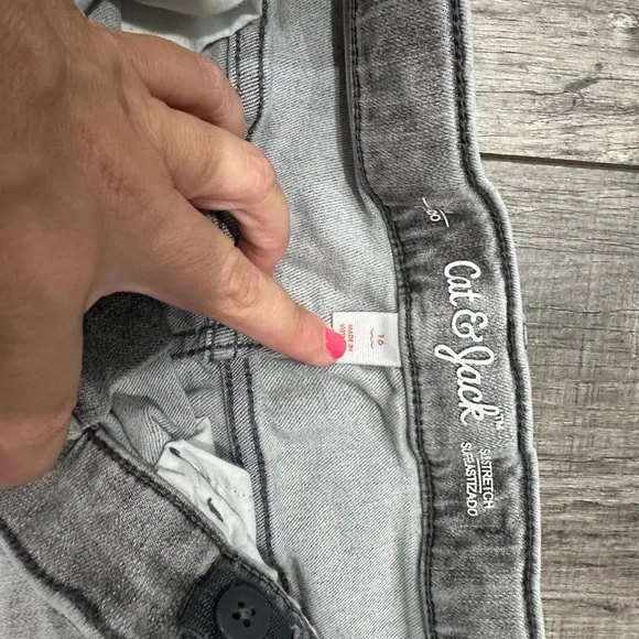 Cat & Jack boys Denim Jeans in Blue and Gray - Picture 4 of 4